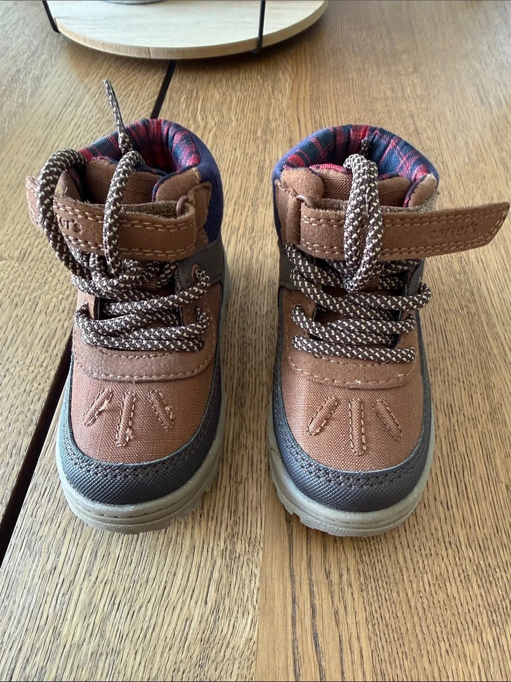 Carter's Brown and Gray Toddler Outdoor Boots